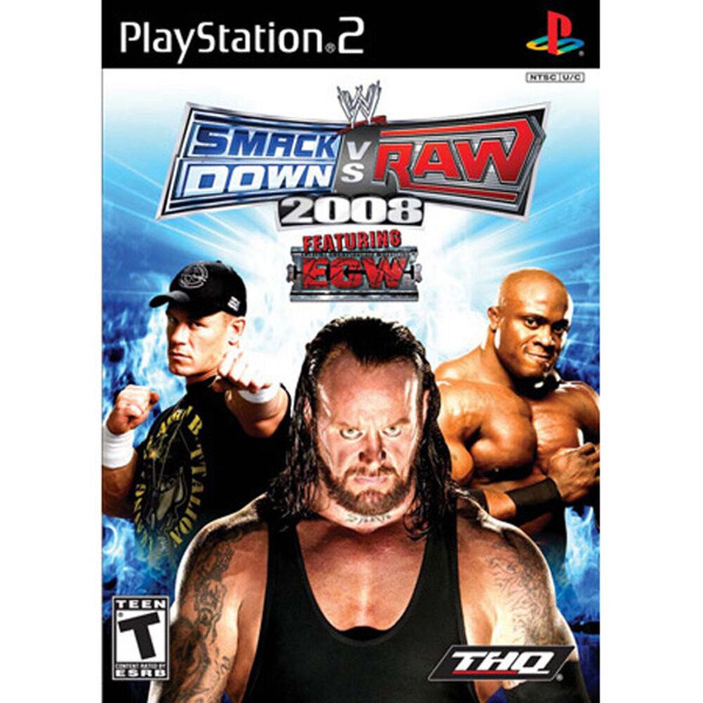 WWE: Smackdown vs Raw 2008 PS2 Sony PlayStation 2 CIB EXCELLENT!